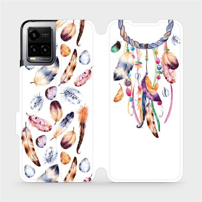 Mobiwear Flip Vivo Y33s M003S Lapač a barevná pírka