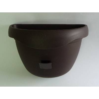 Plastia Samozavlažovací Květináč na zeď Siesta čokoláda 29 cm