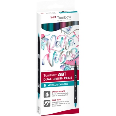 Tombow Маркер ABT Dual Brush 6C-5 Винтидж картон (6) (ABT-6C-5)