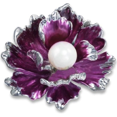 Amparo Miranda brošňa Flower purple BP0022