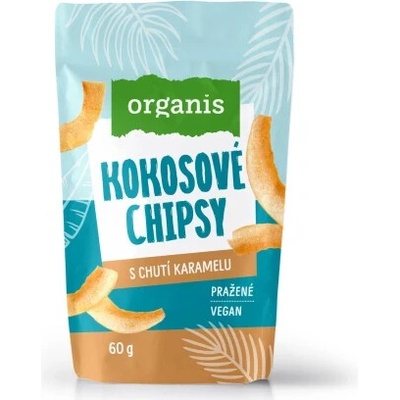 Organis Kokosové chipsy karamel 60 g