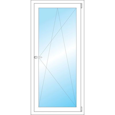 OKNA HNED Plastové okno 66x142 cm (660x1420 mm) bílé otevíravé a sklopné pravé