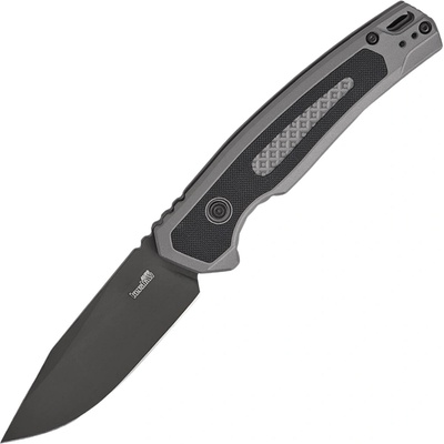 Kershaw AUTO LAUNCH 21 ALUM GRY/M4 BLK Button Lock K-7106GRY