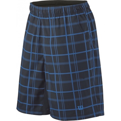 dětské tenisové šortky Wilson Rush Plaid 8 Short WR2008400 modré