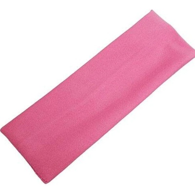 RB-nakuplevne Látková elastická čelenka 6,5cm - středně růžová
