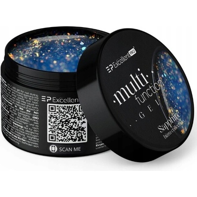 Excellent Pro multifunkční stavební gél s částečkami Sapphire 15 g