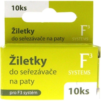 Diva & Nice F3 Systems žiletky do seřezávače na paty 10 ks