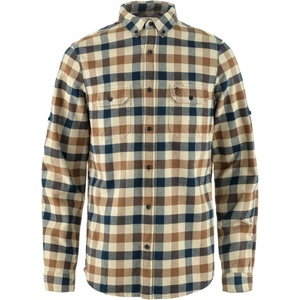 Fjällräven Мъжка риза с копчета Fjällräven Skog Shirt - Fossil / Dark Navy - размер XL (033-1068-1114)