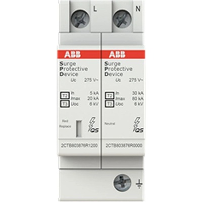 ABB Защита от пренапрежение abb ovr t2-t3 1n 20-275 p qs - тип 2/3 (2ctb803972r1200)
