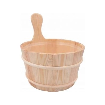 4Living Medinė pirties statinė, plastikinis įdėklas, 4 l