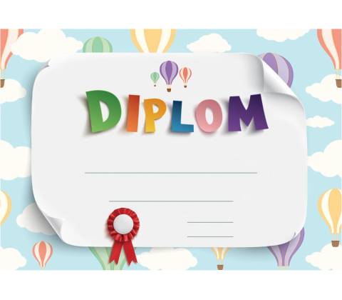 Diplom A4 - detský
