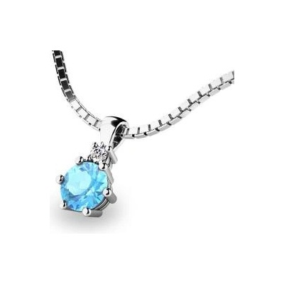 Pattic Zlatý s topazem a diamantem G10859B05