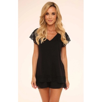 Image 1 of De Lafense Къса дамска пижама в черен цвят dagmara 625 eh-61063-czarny - Червен, размер s
