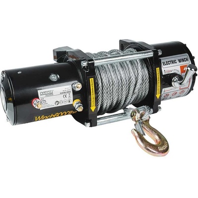 Raider Автолебедка въжена, raider rd-ew11, 12v, 2760w, 2722 кг, 24 м (121611)