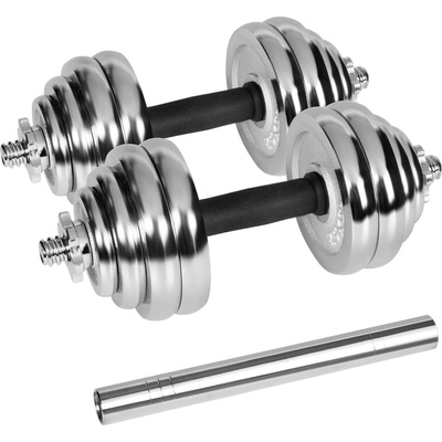 REBEL ACTIVE RBA-2326-30 Činky chromované nastavitelné 30 kg