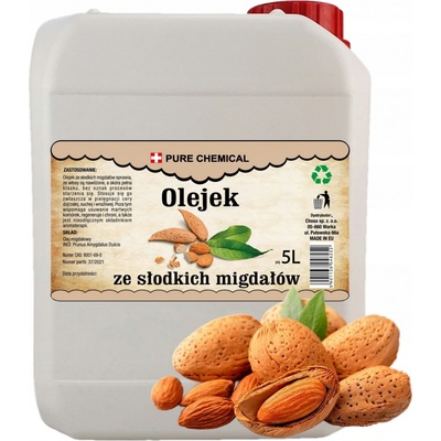 MANDLOVÝ OLEJ ZE SLADKÝCH MANDLÍ 5 litrů
