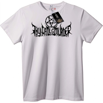 NOONEBRAND Тениска Pentagram сила - 6XL, White