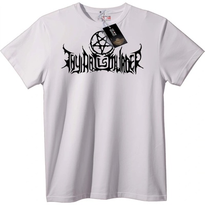 NOONEBRAND Тениска Pentagram сила - 6XL, White