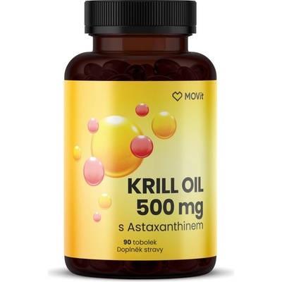 MOVit Energy Omega Krill Oil 500 mg s Astaxanthinem 90 kapslí