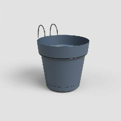 Artevasi Květináč CAPRI závěsný na balkon 20cm plast modrá SLATE BLUE