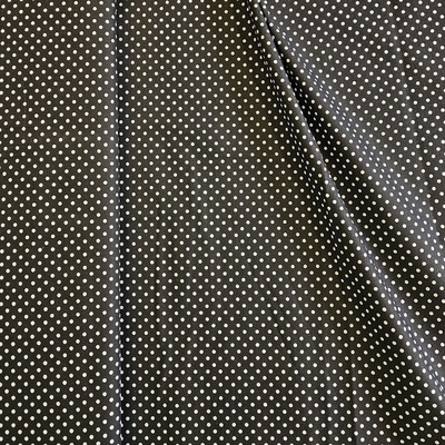 Bílý puntík na černé bavlna cena za 1 metr 246 Český výrobce