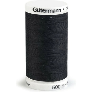 Polyesterové nite Gütermann návin 500 m Farba: 000 Black