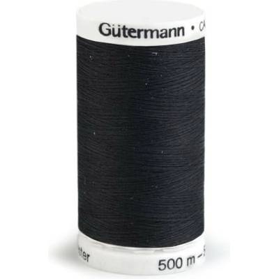 Polyesterové nite Gütermann návin 500 m Farba: 000 Black