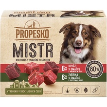 Propesco Mister Adult filetky zverina a hovädzie v omáčke 12 x 85 g