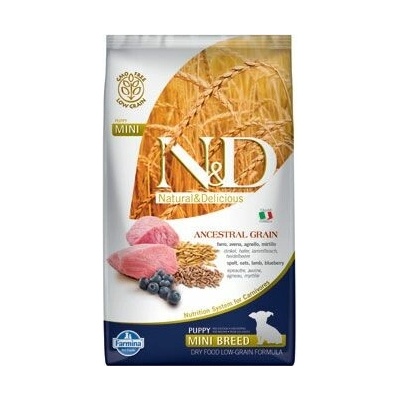 N&D Ancestral Grain Puppy Mini Lamb & Blueberry 4 x 2,5 kg