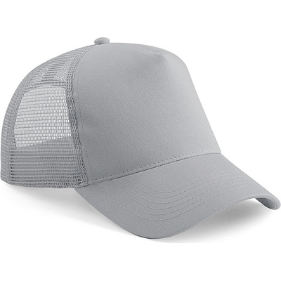 Beechfield Microknit Snapback Trucker Svetlo sivá