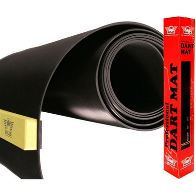 Pryžový koberec před terč Bulls Rubber Oche 300×90cm černý