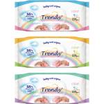 Trendy Бебешки мокри кърпички с капак Trendy - 120 броя, асортимент (1111) - baby