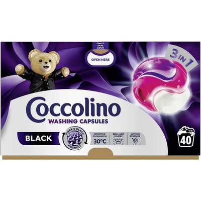 Coccolino Care trio gélové kapsuly na pranie čierne 40 PD
