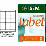 Igepa Group Mondi LABELS A4 IGEPA 70.0 X 50.8 MM WHITE (100)