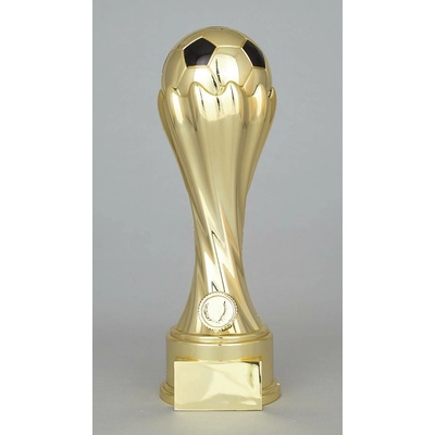Fotbalová trofej zlatá 16 31 cm 16 cm