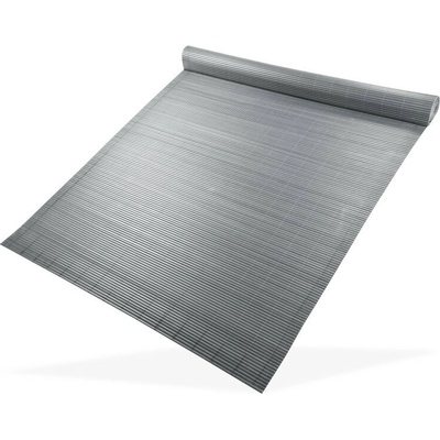 DEMA Clona na plot, bambusová rohož z PVC 180x500 cm, šedá