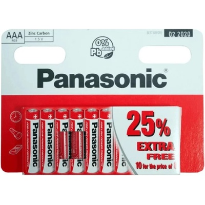 PANASONIC Red Zinc AAA 10ks R03RZ/10HH