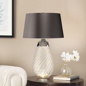 Elstead Lighting LENA-TL-L-SMOKE - LED Настолна лампа LENA 1xE27/40W/230V 74 см сив (ED0610)