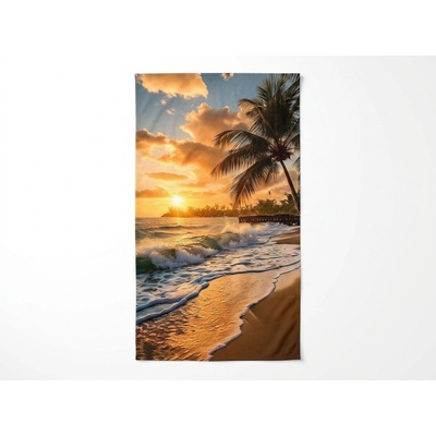 Textilomanie plážová osuška SUNSETA farebná 70 x 140 cm