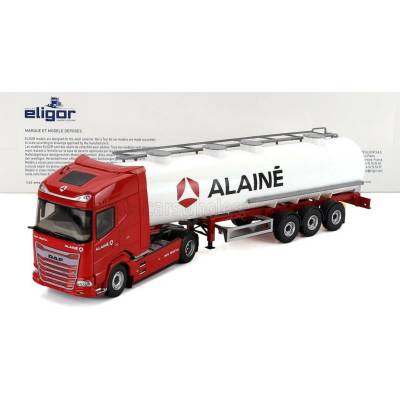 ELIGOR ELIGOR DAF XG TANKER TRUCK ALAINE TRANSPORTS 2021 RED WHITE 1/43 118672