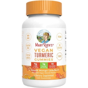 MaryRuth’s Vegan Turmeric Gummies [120 желирани бонбони] Праскова - Манго - Лимон