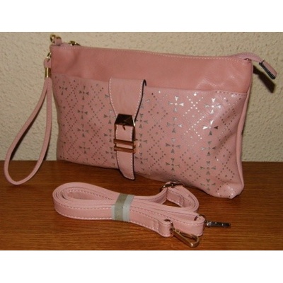 Kabelka psaníčko bag crossbody 633-2 světlá růžová