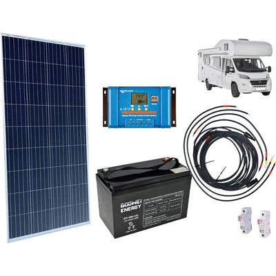 Victron Energy karavan 175Wp baterie Goowei Energy OTL 100Ah