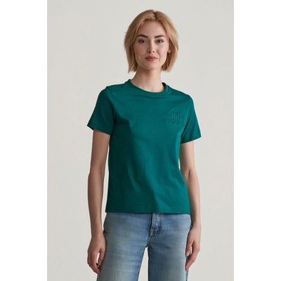 Gant REG TONAL SHIELD SS T SHIRT DEEP FOREST