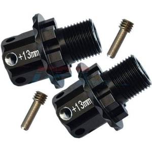GPM RACING Хексове разширителни GPM 17mm TRAXXAS SLEDGE MONSTER TRUCK Aluminum изнасяне 13mm Hex Adapters GPMSLE010/+13MMBK (GPMSLE010/+13MMBK)
