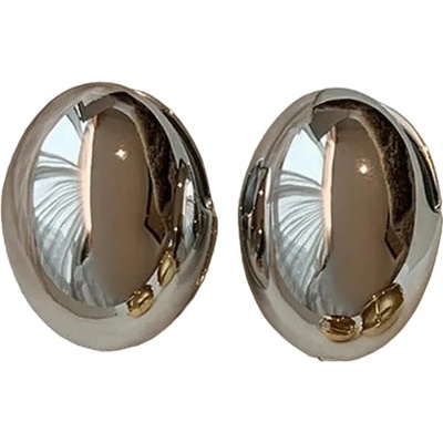 Izmael náušnice Retro Oval stříbrná KP29334