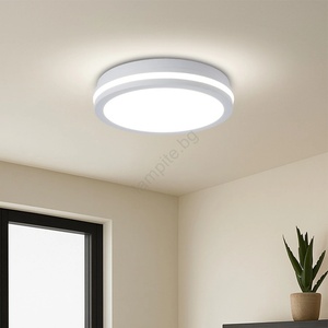 Brilagi - Външно LED осветително тяло BENE със сензор LED/24W/230V Ø 26 см бяло IP54 (BG3857)