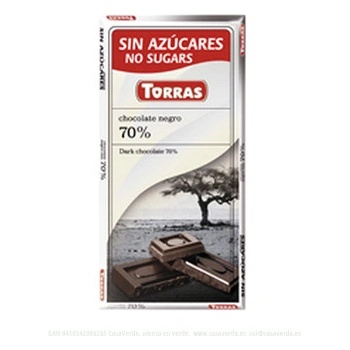Torras Bezlepková čokoláda kakao 72% 75g
