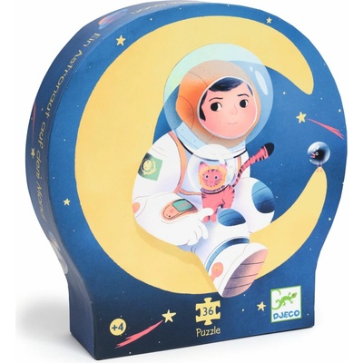 Djeco v krabici Astronaut na měsíci 36 dielov