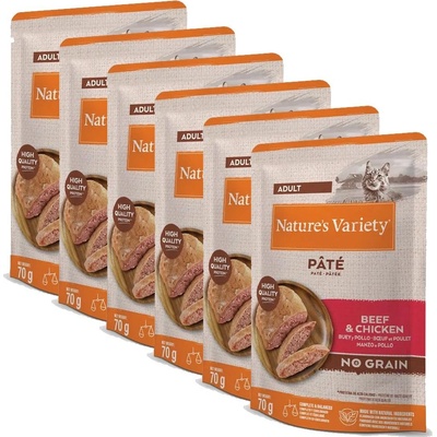 Nature's Variety Nature s Variety Котка Оригинално Говеждо и Пиле 6 x 70 г